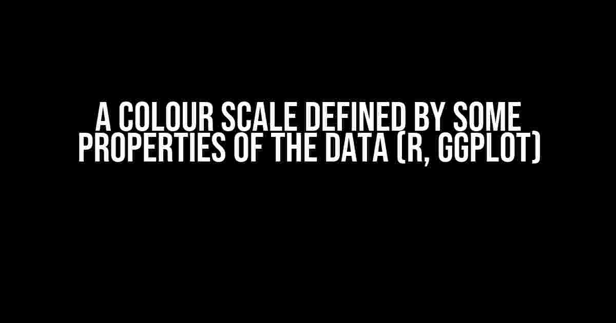 A Colour Scale Defined by Some Properties of the Data (R, ggplot)