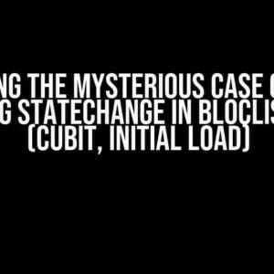 Solving the Mysterious Case of the Missing StateChange in BlocListener (Cubit, Initial Load)